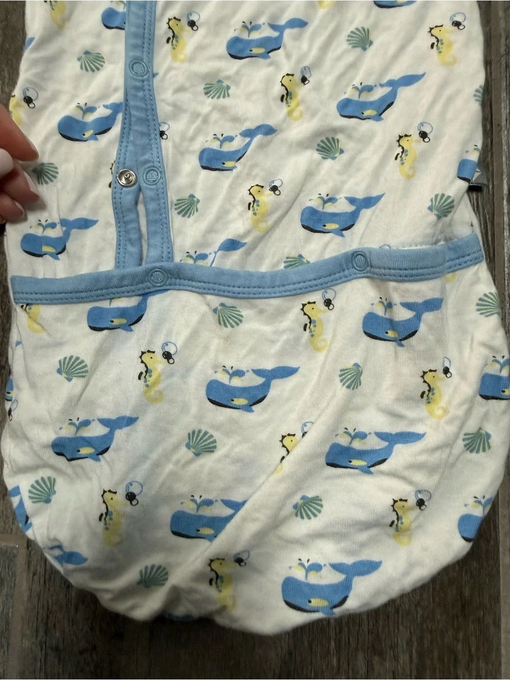 Kyte Whale & Seahorse Bundler Sleeper - Newborn